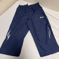 asics 7部丈パンツ ネイビー