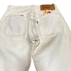 リーバイス 501 アメリカ製 白 タグ フラッシャー 付き 90s デニム