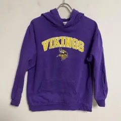 VIKINGS フード付き裏起毛パーカートレーナー 紫 XL