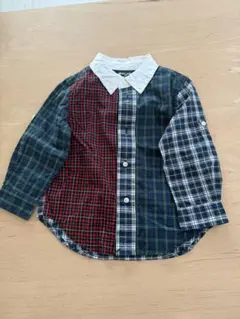 【美品】RalphLauren ラルフローレン チェック柄シャツ 18M85cm