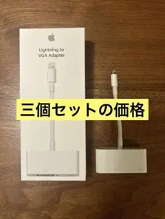 ★3個セット★Apple Lightning to VGA Adapter