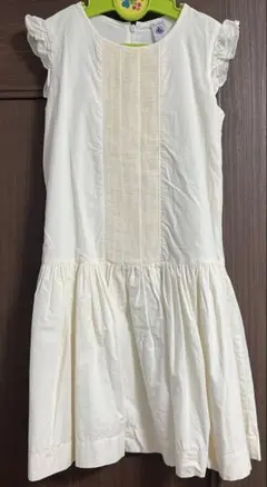 PETIT BATEAU ホワイトドレス 140cm