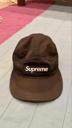 supreme ジェットキャップ　黒色　使用感あり