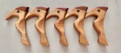 【未使用】木製鳥型箸置き　5個セット