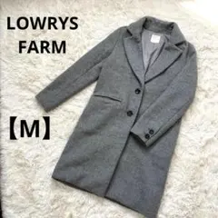 LOWRYS FARM 【M】　チェスターコート　ロング　シンプル　ウール混