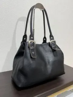美品 コムサデモード ハンドバッグ ブラックのサムネイル