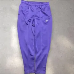 Nike 銀タグ90s 紫トラックパンツ XLパープル 裾ジップ y2k