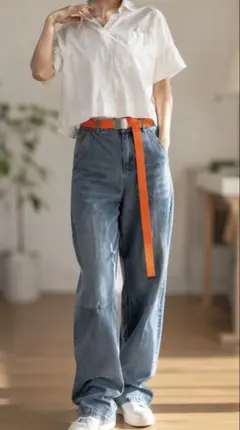 ベルト オレンジ ロングベルト　ストリートのサムネイル