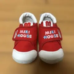 MIKI HOUSE 赤いベビーシューズ　13.5cm