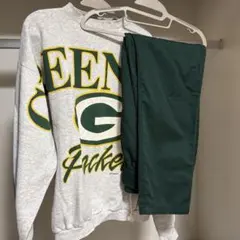 90's GREENBAY PACKERS USA製 スウェット　パンツセット