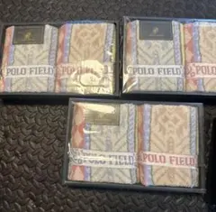 POLO FIELD タオルハンカチ 2枚組 3セット 未使用 箱無