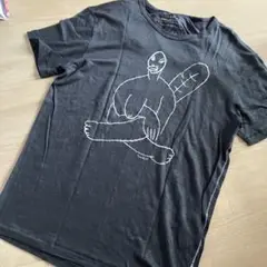 ユニークキャラクターTシャツ ダークグレー