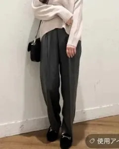 グローバルワーク　ヘリンボーンストレートパンツ　S