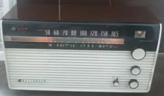 ナショナル 松下電器 真空管ラジオ AL-520? 昭和レトロ 木製 通電OK