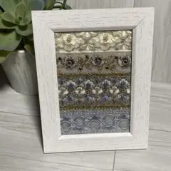 SLW2 インド刺繍　インテリア　写真立て　フォトフレーム　ハンドメイド