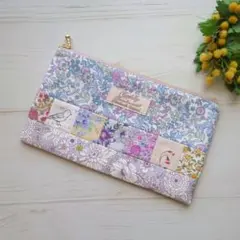 6.ハンドメイド✶パッチワーク　フラットポーチ