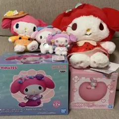 サンリオ】マイメロディ ぬいぐるみ マスコット ソフビ ライト 6点