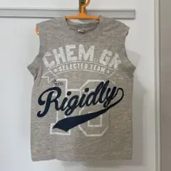 袖なしロゴTシャツ　120 半袖　タンクトップ