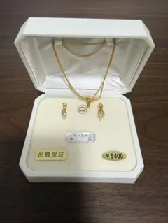 ケンテル 水晶 ネックレス イヤリング セット