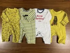 長袖ロンパース 60〜70cm 4枚セット