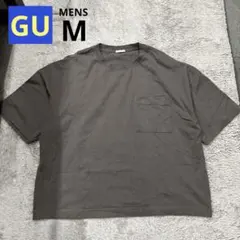 ☆GU☆ ワイドシャツ グレー ポケット付き ゆったり メンズTシャツ Mサイズのサムネイル
