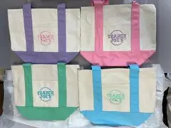 即日発送可◆新品タグ付◆TRADER JOE'S 限定色トートバッグ 4点セット
