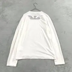 EMPORIO ARMANI バックロゴ イーグル ロンT 長袖 M 白 Y2Kのサムネイル