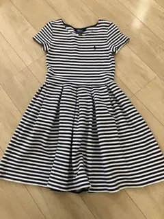 POLO RALPH LAUREN ボーダー半袖ワンピース L/G
