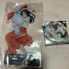 青ブタ 缶バッジくじ F賞 BIGアクリルスタンド ミニスカサンタ 缶バッジ付き