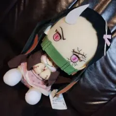 鬼滅の刃 でっかいぽふっとぬいぐるみ 竈門禰豆子(鬼化進行時)