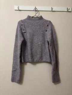 NICE CLAUPニット肩ボタン付き