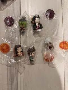 鬼滅の刃　遊郭編　すわらせ隊　ミニフィギュア　5点 堕姫　妓夫太郎　炭子　など