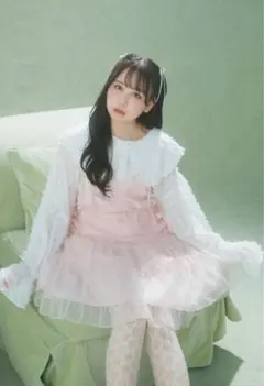 フリル リボン チュールドロストミニキャミワンピース merry jenny チュールドロストミニキャミワンピース - メルカリ