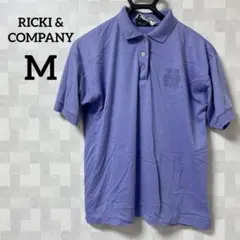 一点物❗️RICKI & COMPANY 【M】パープル ポロシャツ 半袖