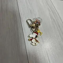 スヌーピー サンタ帽 キーホルダー