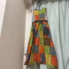 Good News パッチワーク ロングワンピース ヒッピー - メルカリ