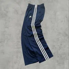 00s adidas ATPメンズ トラックパンツ ネイビー 3本ライン y2k