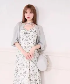 apres jour 花柄ティアードキャミワンピース