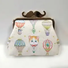 ハンドメイド がま口ミニポーチ ユキエモン フラッグスター