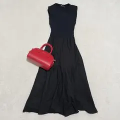 切り替えワンピース ロングワンピース