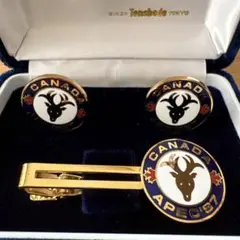 APEC97 カナダ ネクタイピンとカフスボタンセット