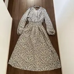 wcloset ワンピース ブルー 青 花柄