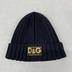 N583＊ D&G ドルチェアンドガッパーナ ニット帽 ビーニー ブラック