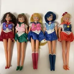 バンダイ セーラームーン 人形 ドール 5体セット 当時物 セーラームーン 人形 5体セーラーチーム 当時 ドール｜Yahoo