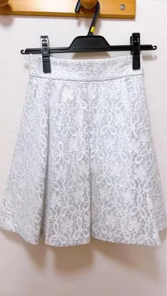レッセパッセ レーススカート 白 フレア Sサイズ 春夏 美品