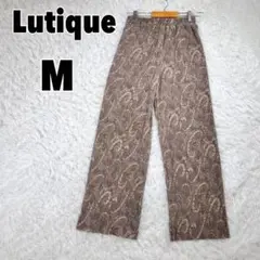 ♥Lutique♥ ルティーク (M)しまむら プリーツパンツ 総柄 ペイズリー