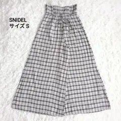 【美品】スナイデル　総柄 チェック　スカートパンツ　S