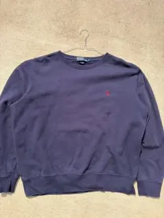 ラルフローレン スウェット ネイビー 古着 90s L