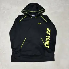 YONEX ヨネックス フード付き 長袖パーカー M ブラック バドミントン