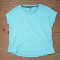 adidas CLIMALITE 半袖Tシャツ ミントグリーン Lのサムネイル